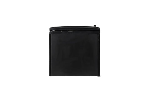 Spacious Upright Freezer Deep Freeze 11 Cubic Feet Stainless Steel Cabinet with black finish, front view showcasing sleek design.