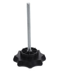Universal Fit Spare Tire Clamp Bolt For Secure Mounting And No Fuss Installation Durable Hold Down Fastener in black plastic and metal