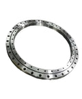 Industrial Grade Heavy Duty Cross Roller Bearing XSU080218 180X255X25.4 Mm showing precise steel construction with mounting holes.