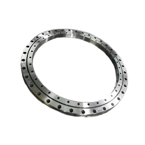 Industrial Grade Heavy Duty Cross Roller Bearing XSU080218 180X255X25.4 Mm showing precise steel construction with mounting holes.