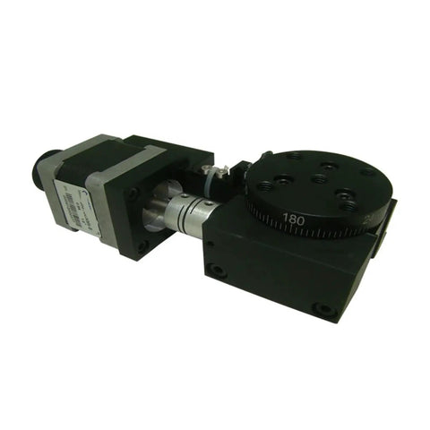 Motorized Rotary Positioning Stage 01RS001M High Precision Electric Rotary Platform With Worm Gear Drive for fine positioning