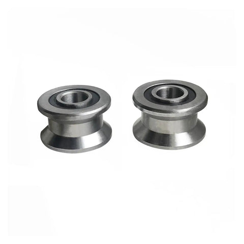 10 Pack Premium T22 Roller Bearings For Smooth Linear Motion In Machinery And Automation Projects. Heavy Duty Steel Tracks With Low Friction Design. Two stainless steel roller bearings.