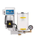 Automatic Grease Lubrication Pump for Industrial Equipment with 1 to 5 L Tank, control panel, gauge, heavy-duty performance