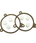 Two gears and bushings from Chevy Corvette Headlight Motor Repair Kit With HD Brass Gear For 1988 To 1996 C4 Models Drop In Ready OEM Replacement