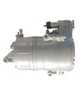 Rock Solid Hybrid Electric Auto Climate Compressor Replacement Mercedes Benz OEM A0008303204 shiny silver component side view