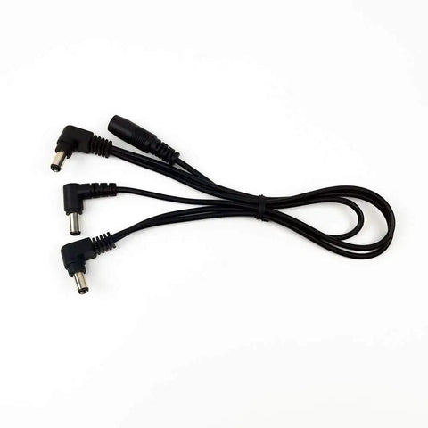 1 To 3 Way Daisy Chain Cable For Guitar Effects Pedals, 9V DC Power Splitter Cable With 3 Plug Outputs, Oxygen Free Copper Core 26AWG