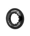 Black Centerlock Rotor Lockring For Disc Brakes Internal Spline CNC Aluminum Built Tough Lock Ring For 9mm QR And 12mm Thru Axle Hubs