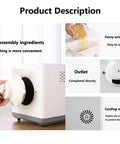 Heavy Duty Electric Coffee Roaster Machine With 360 Degree Even Roasting And Precise Temp Control For Knockout Flavors In Large Batches of Beans Nuts and Grains No Sweat Operation For Kitchen Or Business features disassembly and outlet functionality.