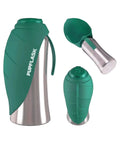 Big Dog Water Bottle Travel Dispenser 27 Or 40 Oz Stainless Steel Hydration Bottle With Leak Proof Cup on white background