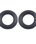 Top Tier 1/2 Inch Square Drive Socket Retainer Ring Kit With O-Ring For Impact Wrenches Fits Craftsman And IR Pneumatic Tools Heavy Duty Replacement Parts You Can Trust. two black O-rings on white background