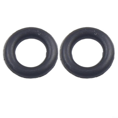 Top Tier 1/2 Inch Square Drive Socket Retainer Ring Kit With O-Ring For Impact Wrenches Fits Craftsman And IR Pneumatic Tools Heavy Duty Replacement Parts You Can Trust. two black O-rings on white background