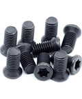 Heavy Duty Built Tough Top Shelf Black Oxide Star Drive Weaver Oval Head Gun Screws 10 Pack 8-40 X 1/4 Inch Full Thread T-15 Torx Fasteners Quick Install close-up view