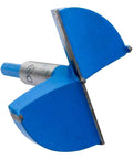 Forstner drill bit, 50mm diameter, blue-painted steel, side view