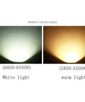 Product color choice comparison for Built Like a Tank 300W LED Flood Light IP67 Waterproof Rated, showing white and warm light options.