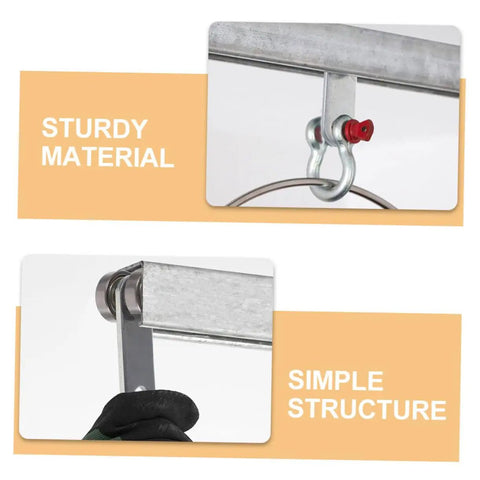 Heavy Duty Steel Sliding Door Pulley Wheel Assembly With Premium Double Bearing Rollers That Glide Like Butter For Closets Windows Cabinet Guides And Home Repairs showing sturdy steel material and simple structure.