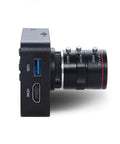 Slick 4K HDMI USB Camera With Crisp 1080P Streaming And Dead Simple Plug And Play Setup showing side view with USB and HDMI ports.