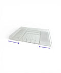 Expandable Clear Acrylic Drawer Organizer So Handy Fitting 12 To 23 Inch Drawers With Built In Compartments Modular Storage Tray