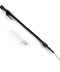 Flexible Black Oil Dipstick For GM Chevy LS Engine Family LSX LS1 LS2 LS6 4.8L 5.7L 6.0L 6.2L With Teflon Lined Braided Outer Housing