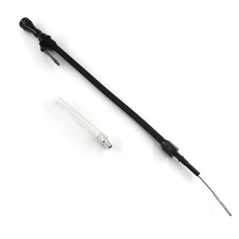 Flexible Black Oil Dipstick For GM Chevy LS Engine Family LSX LS1 LS2 LS6 4.8L 5.7L 6.0L 6.2L With Teflon Lined Braided Outer Housing