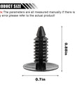 200Pcs Car Plastic Trim Rivets Push Clip Fasteners Kit For Fenders And Bumpers Universal 7 Mm Hole large head clip