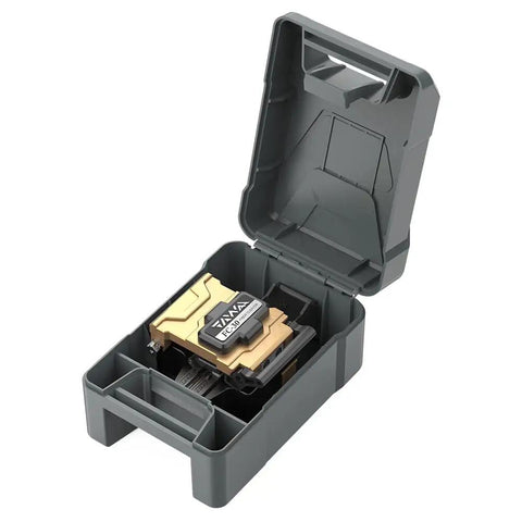 Pro Grade Auto Stability Fiber Optic Cleaver With 0.5 Degree Precision, 48,000 Blade Life, Built In Waste Bin, 250 Micron To 3.0 Mm Fiber And Flat Cable, Dual Fixture Design For Clean, Consistent Fiber Terminations