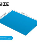 Blue ABS Two Color Laser Engraving Plastic Sheet 11.8 by 6.49 by 0.05 Inch with size dimensions visible