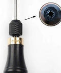 Close-up of Leathercraft 4 In 1 Awl Tool Set With Interchangeable Blades For Leatherworking Includes Two Sizes Awl Blades