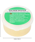 Lead Free No Clean Rosin Flux Paste For PCB Electronics And Mobile Phone Soldering, 100g container, labeled with usage info
