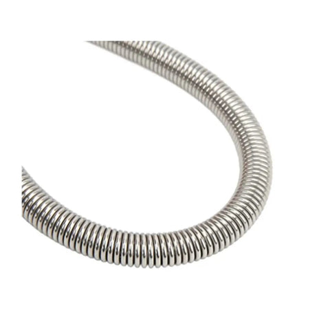 Close-up of spring coil from Beefy Heavy Duty Marine Grade Stainless Steel Boat Hatch Lid Spring Adjuster 8-1/4 Inch Porthole Door Hardware