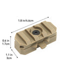 Arc Rail Adapter Kit With 360 Degree Rotation For 19mm Helmet Rails Durable Nylon Tactical Helmet Accessories Dimensions