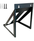 Dope Heavy Duty Garage Tool Organizer With Circular Saw Storage Rack, black steel frame with wall mounting hardware