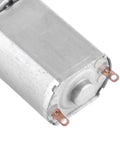 Pro Grade 12 Volt DC Gear Motor Delivers Darn Smooth Power With Full Metal Gears For High Torque Auto Mods And Wrenching Projects, close-up of motor terminals.
