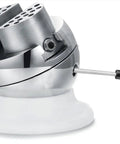 3 Inch Ball Vise Engraving Tool With 360 Degree Rotation Pro Grade Stainless Steel Clamp side view showing clamp detail