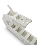 10 X 15 mm Inner Height By Width Drag Chain Cable Carrier Track With Outer Side Open 1 Meter White PA66 Nylon for CNC machines