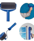 Pro Quality Paint Roller Brush Set With Slick Leakproof Grip And Deep Paint Reservoir For Clean Wall Trimming and Hassle Free Diy Room Refreshes That Roll Out Smooth with microfiber roller.