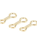 Three heavy duty steel alloy screw lead sinker eyes for fishing tackle, perfect for carp and saltwater rigging.