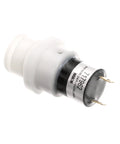 Pressure Switch OEM Replacement 717962 for Ice Cream Machine Equipment, white and black component, side angle view