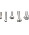 Beefy Stainless Steel Metric Bolts And Nuts Set M2 M3 M4 M5 With Flat Washers And Lock Washers, Precision Threaded Fasteners For Electronics, Machinery, And DIY Projects, High Hardness, Corrosion Resistant, Long Lasting, assorted stainless button head bolts