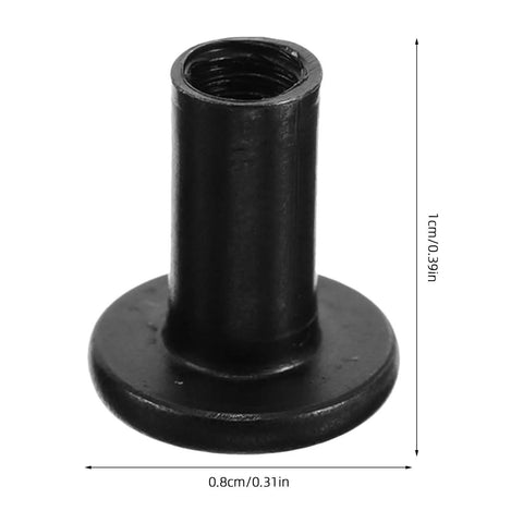 Barrel nut from 40 Piece Drive Socket Cap Bolt Furniture Connector Set with M3 Countersunk Screws for cabinets and wardrobes.
