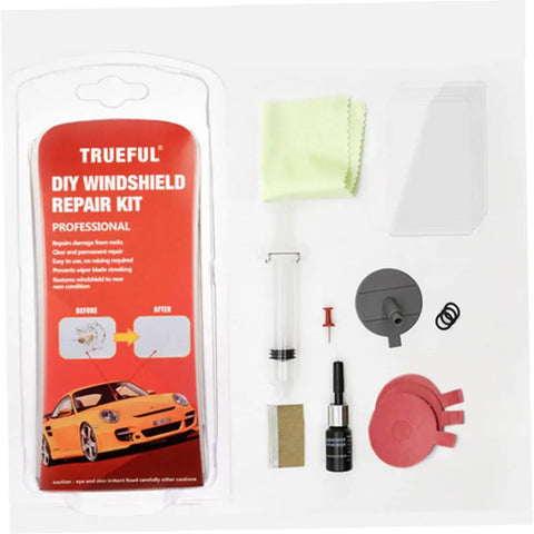 Windshield Repair Kit For Cracks And Chips, Auto Glass Quick Fix Tools With Resin Injection Head, DIY Car Glass Repair Supplies