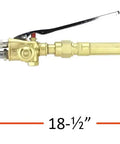Heavy Duty Oxy-Fuel Torch Replacement Kit For Victor Series 300, 18.5 inch brass torch handle with check valves, acetylene ready.