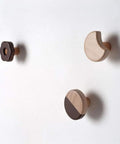 Wooden Cookie Wall Hooks Self Adhesive Coat Rack Top Shelf Home Decor Sick Stick On Hangers Hit The Mark For Kids Room Organizer And Entryway Real Deal Storage in playful designs on a wall.
