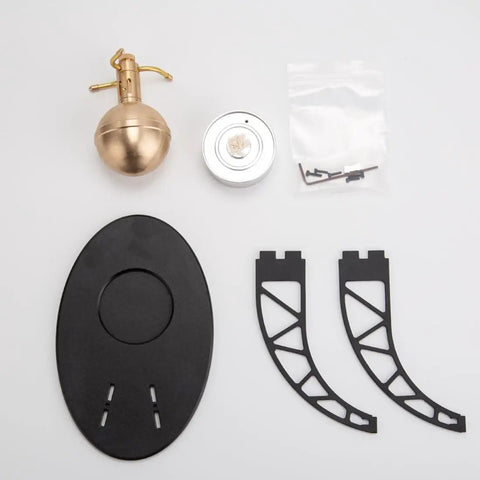 Hands On Steam Engine Model Kit For History Buffs And Science Geeks A Metal Hero Engine Ball Model Build Kit Great Gift For Collectors And Hobbyists Kit Version, parts laid out
