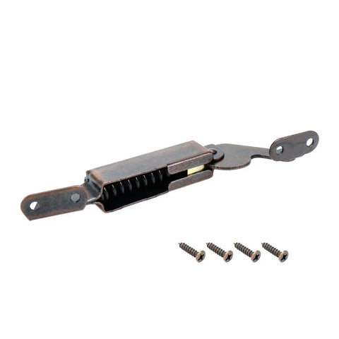 Heavy Duty Spring Lid Support Hinges Swaps Right In For Quick Cabinet Lifts with screws shown, size 161x15x41mm, tough iron material.