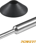 Solid Router Template Bushing Guide Set With Nine Sizes Fits All Porter Cable Sub Bases A Total Game Changer For Dedicated Woodworkers Craving Flawless Cuts Daily, includes steel alignment pin and ABS plastic marker cone.