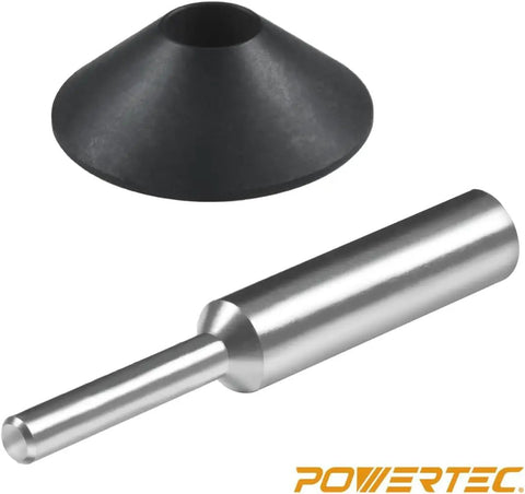 Solid Router Template Bushing Guide Set With Nine Sizes Fits All Porter Cable Sub Bases A Total Game Changer For Dedicated Woodworkers Craving Flawless Cuts Daily, includes steel alignment pin and ABS plastic marker cone.