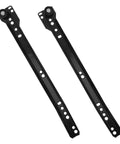 Pair Of Heavy Duty Black Bottom Mounted Drawer Slides With Silent Soft Close Glides For Kitchen Cabinets Dressers And Wardrobes smooth profile view.