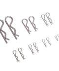 95 Piece Cotter Pins Kit With 7 Sizes Heavy Duty Stainless Steel R Clips For Trailer Hitch And Spring Fasteners Rustproof 304 Grade Hardware Essentials