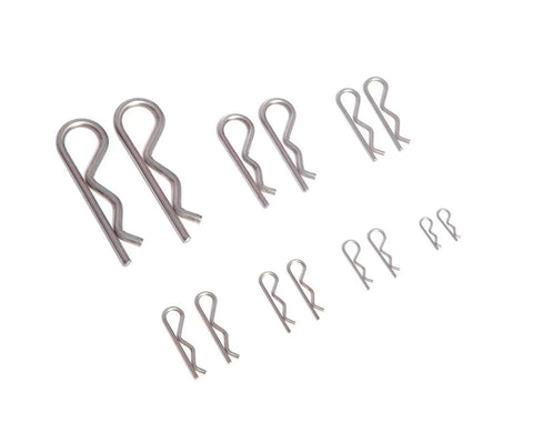 95 Piece Cotter Pins Kit With 7 Sizes Heavy Duty Stainless Steel R Clips For Trailer Hitch And Spring Fasteners Rustproof 304 Grade Hardware Essentials