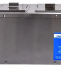 Heavy Duty Four Tank Ultrasonic Cleaner 11 Liter Big Tub Roll Through Carburetors Lab Gear Paint Guns Firearms Medical Dental Parts No Fuss Knocks Grime Flat Easy Clean in stainless steel with digital display.